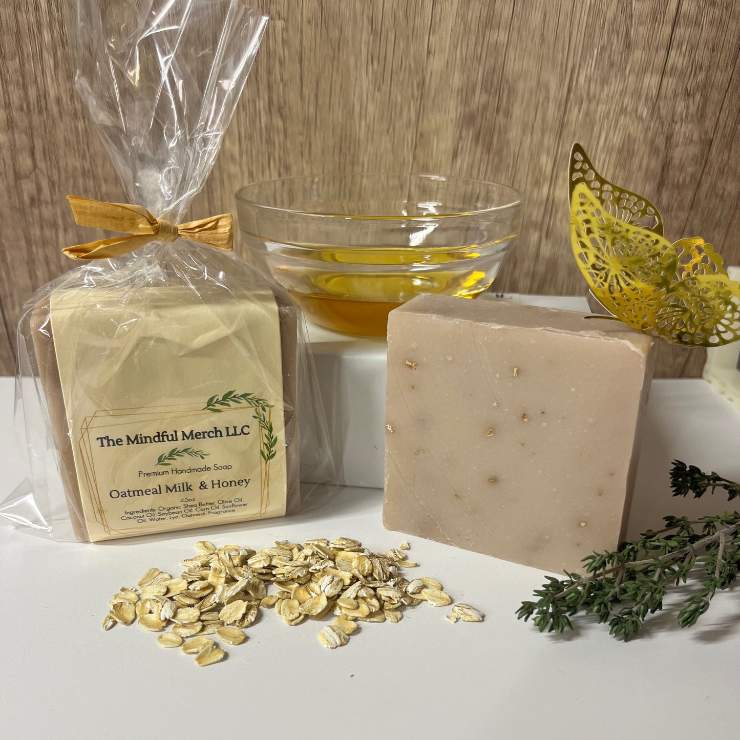 Oatmeal Milk And Honey Homemade Bar Soap