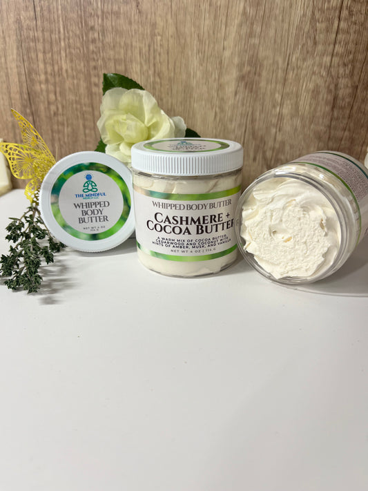 Cashmere + Cocoa Butter Whipped Body Butter 4oz Jar