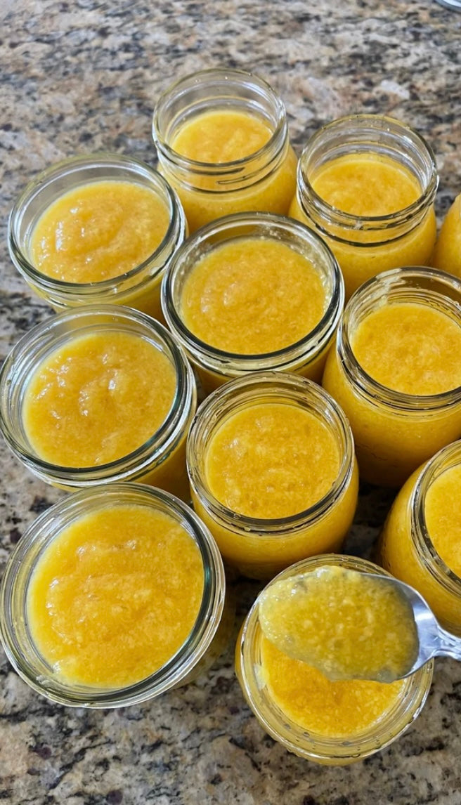 Jar Of Seamoss Gel Infused With Lemon, Ginger and Turmeric