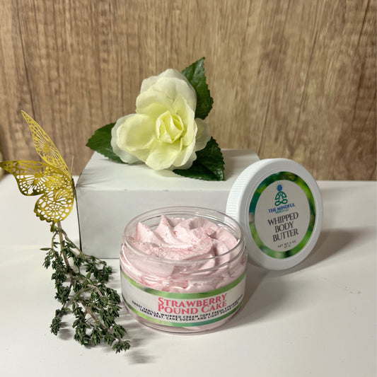 Strawberry Pound Cake Whipped Body Butter (4oz Jar)